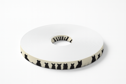 BioThane imprimé – Chiens silhouettes noires dans les herbes