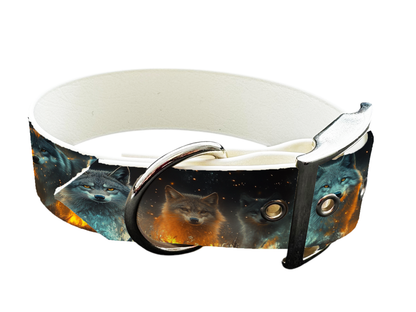 Collier large pour chien en BioThane® imprimé – Collection chiens– 38mm