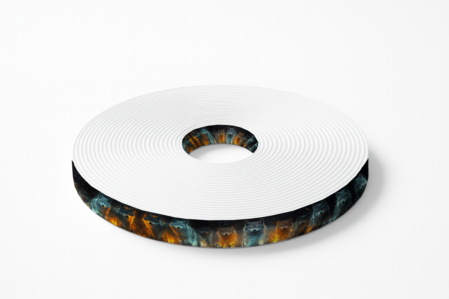 BioThane imprimé - Loups galactiques flamboyants