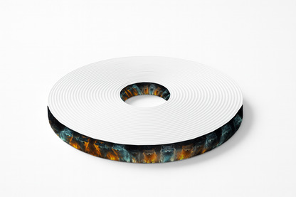 BioThane imprimé - Loups galactiques flamboyants