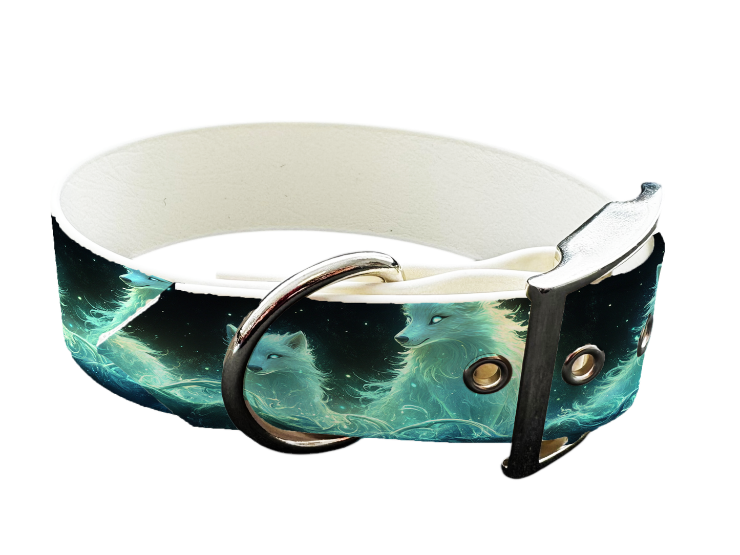 Collier large pour chien en BioThane® imprimé – Collection animaux sauvages– 19mm
