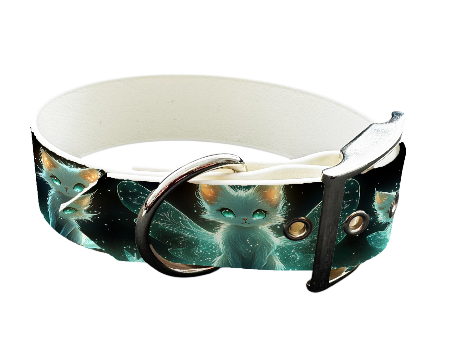 Collier large pour chien en BioThane® imprimé – Collection monstres et créatures imaginaires– 25mm
