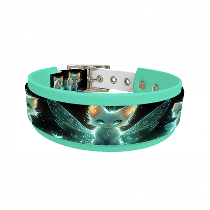 Collier double large pour chien en BioThane® imprimé – Collection monstres et créatures imaginaires– 38/25 mm