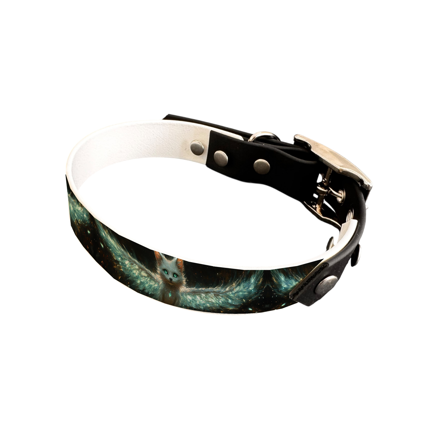 Collier bicolore pour chien en BioThane® imprimé – Collection monstres et créatures imaginaires– 19 mm