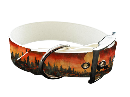Collier large pour chien en BioThane® imprimé – Collection chiens– 38mm