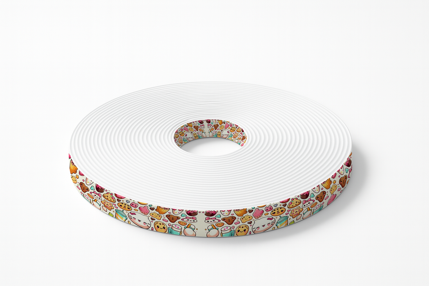 Sangle BioThane® imprimée – Motif Gourmandises Craquantes