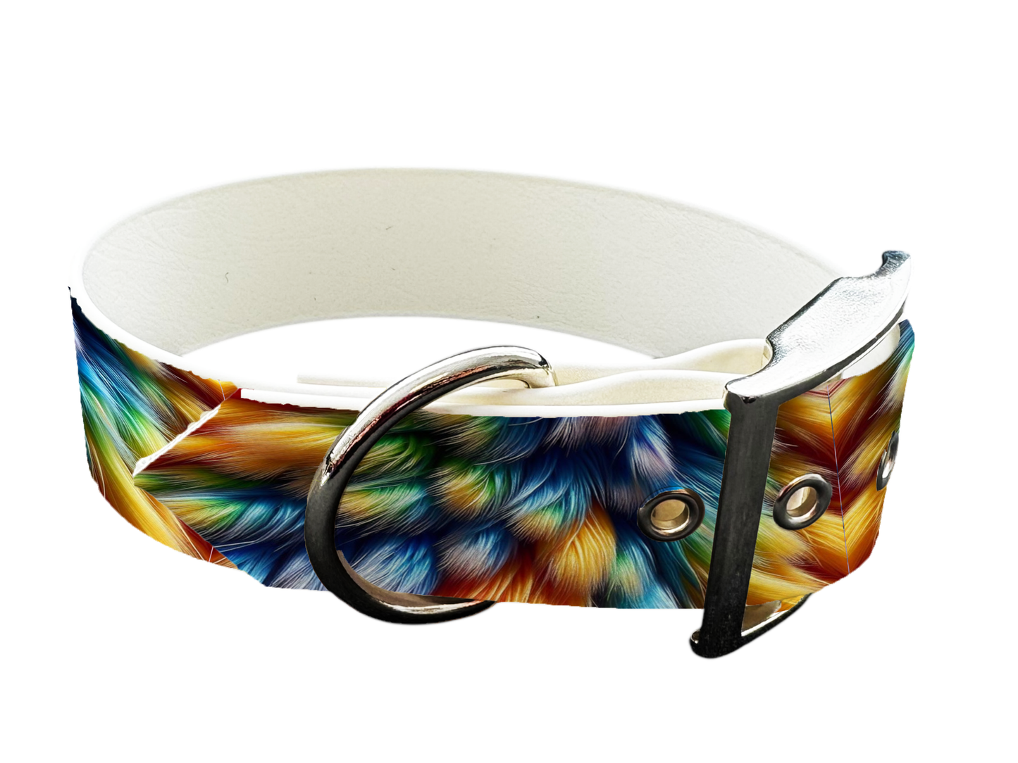 Collier large pour chien en BioThane® imprimé – Collection fourrures et pelages –19mm