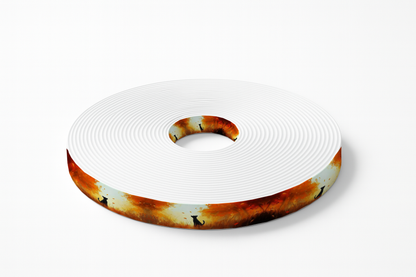 BioThane imprimé – Chien noir en forêt d'automne