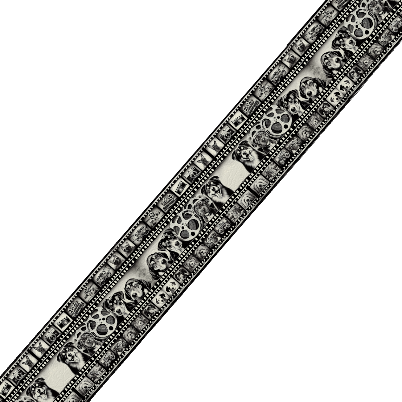 Collier large pour chien en BioThane® imprimé – Collection chiens– 38mm