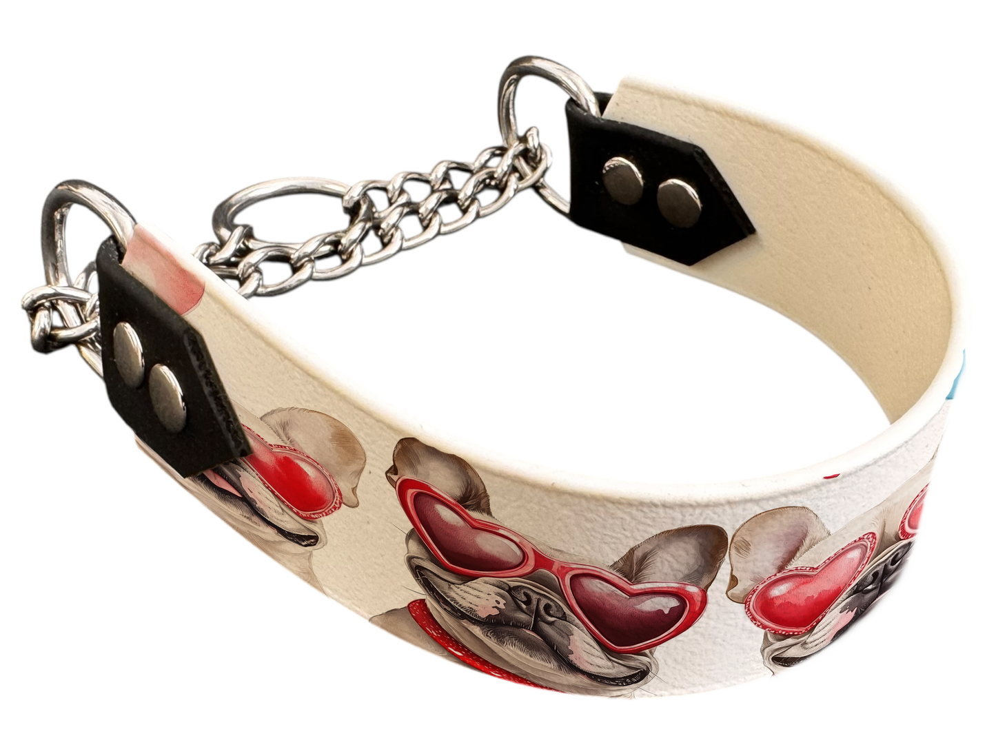 Martingale pour chien en BioThane® imprimé – Collection chiens– 38mm