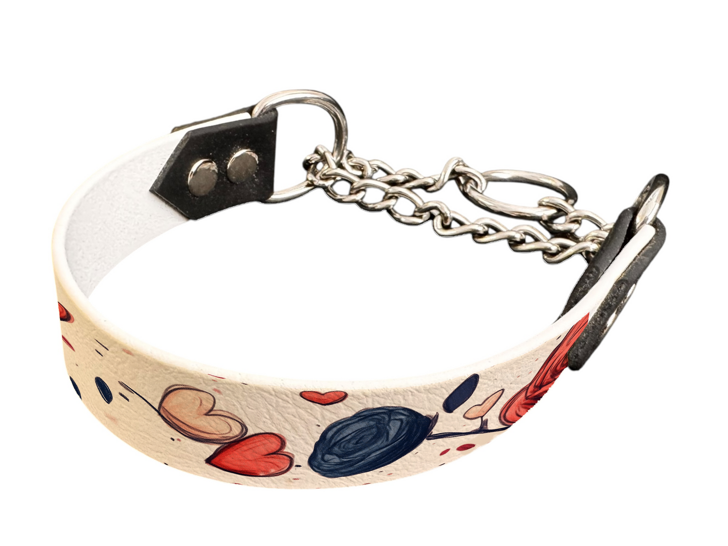 Martingale pour chien en BioThane® imprimé – Collection plantes et fleurs – 25mm