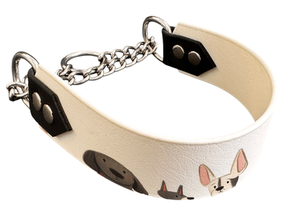 Martingale pour chien en BioThane® imprimé – Collection chiens– 38mm