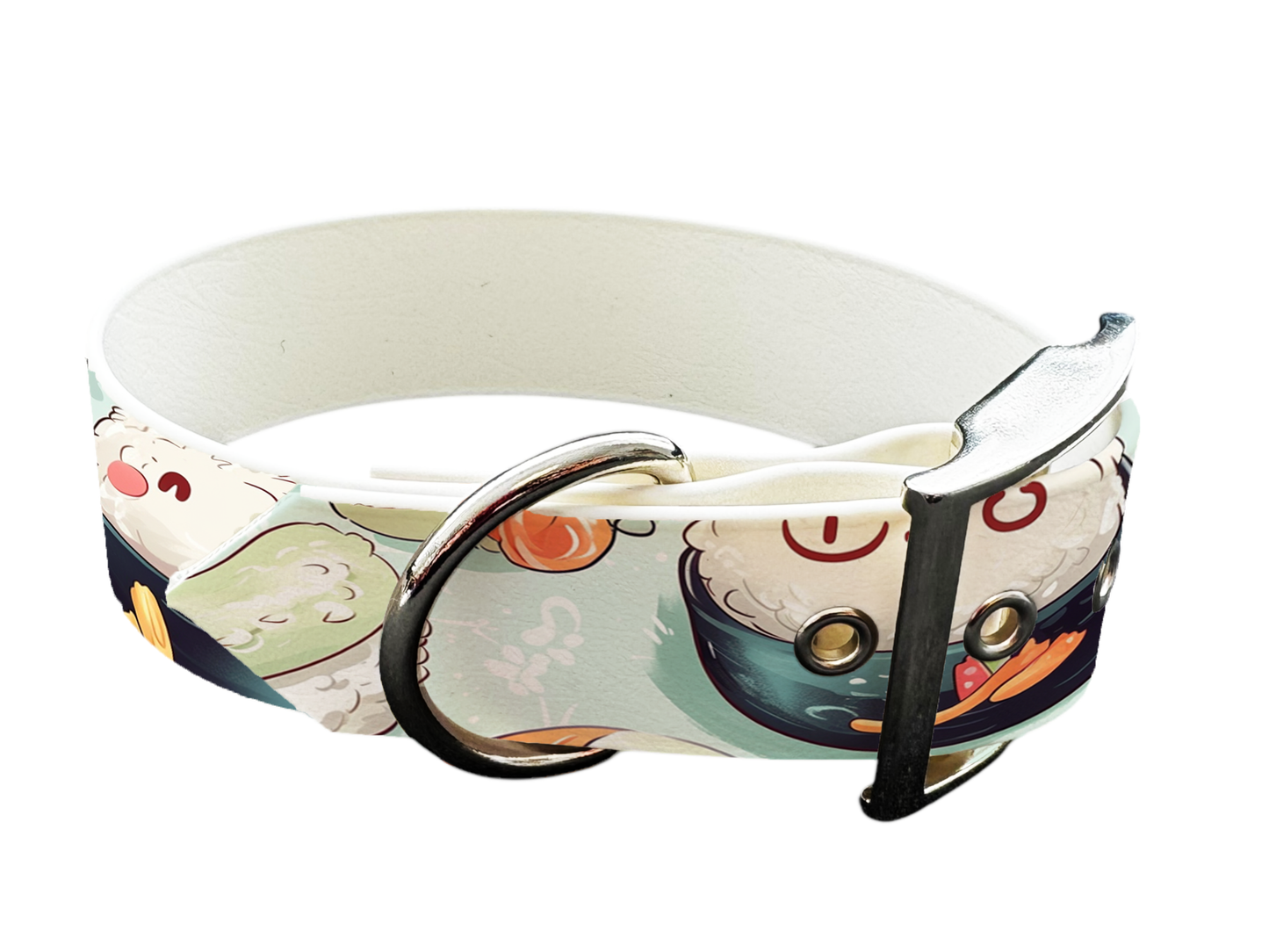 Collier large pour chien en BioThane® imprimé – Collection gourmandise – 38mm