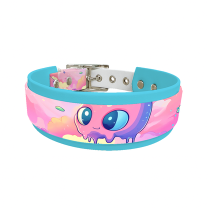 Collier double large pour chien en BioThane® imprimé – Collection monstres et créatures imaginaires– 38/25 mm