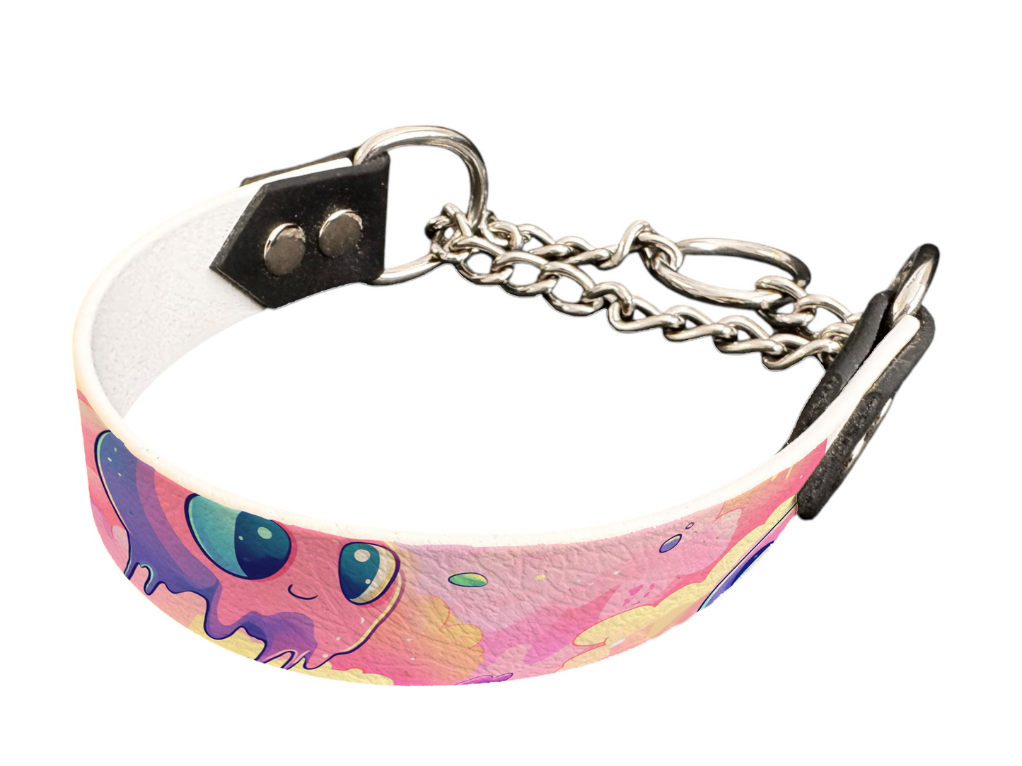 martingale pour chien en BioThane® imprimé – Collection monstres et créatures imaginaires– 25mm