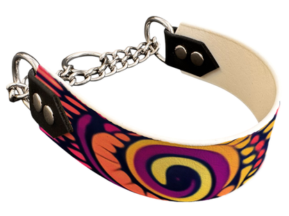 Martingale pour chien en BioThane® imprimé – Collection abstrait – 38mm