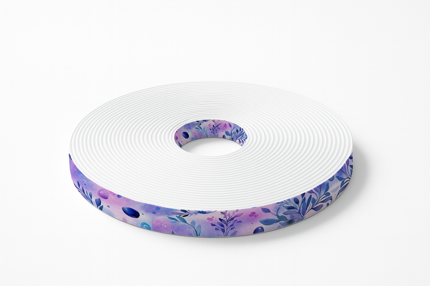 BioThane imprimé - Feuillage cosmique aquarelle