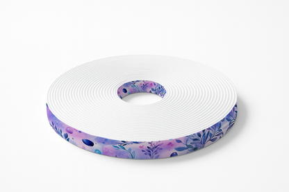 BioThane imprimé - Feuillage cosmique aquarelle