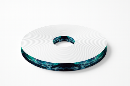 Sangle BioThane® imprimée - Aurores boréales sur les montagnes