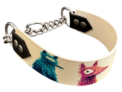Martingale pour chien en BioThane® imprimé – Collection chiens– 38mm