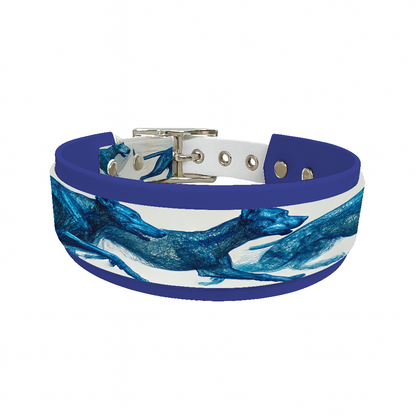 Collier double large pour chien en BioThane® imprimé – Collection chiens– 38/25 mm