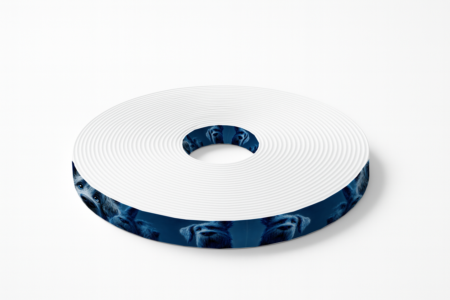 BioThane® imprimé - Motif “Chiens bleus rêveurs”