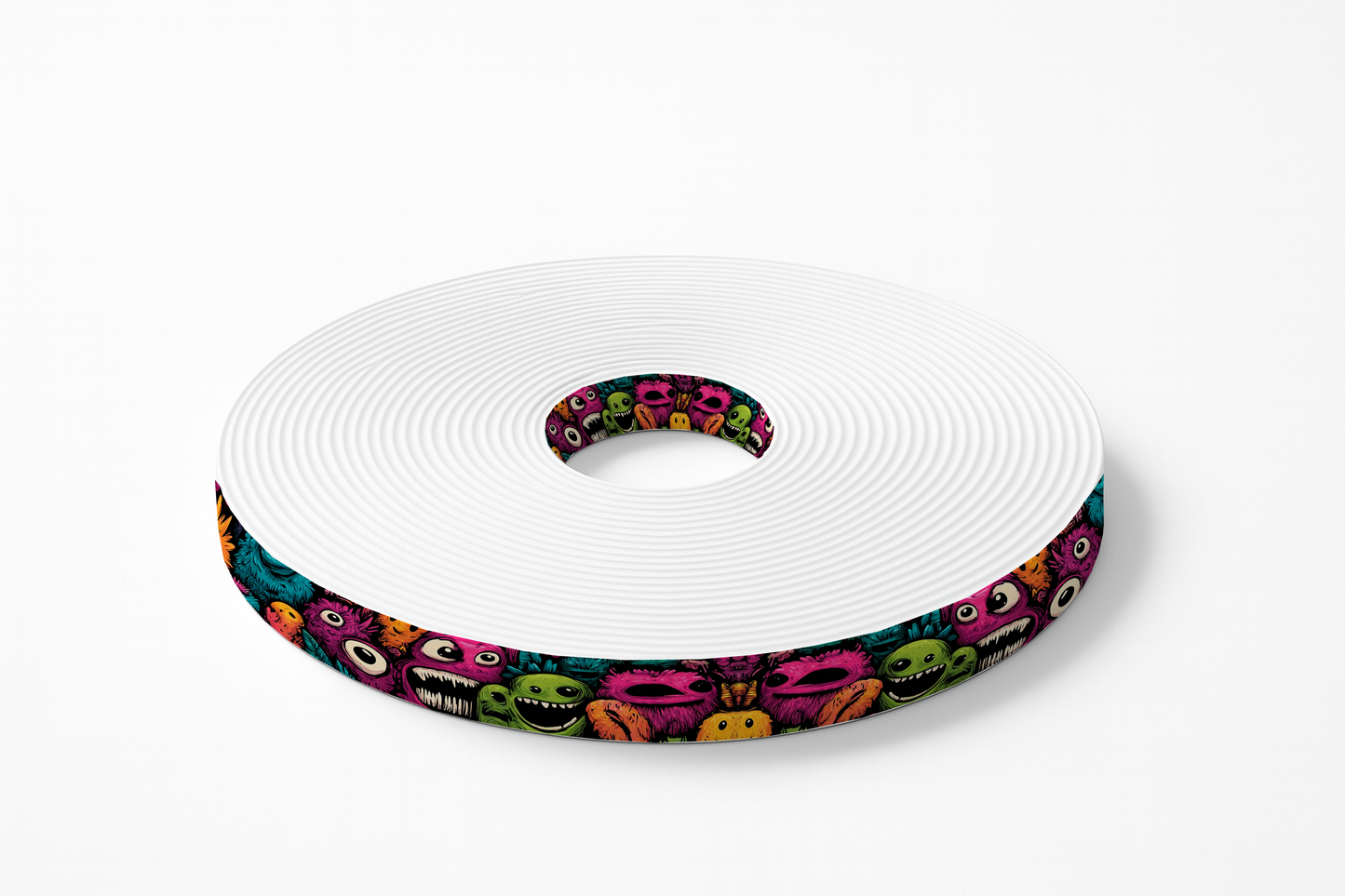 BioThane imprimé – Monstres Cartoon Colorés (au mètre)