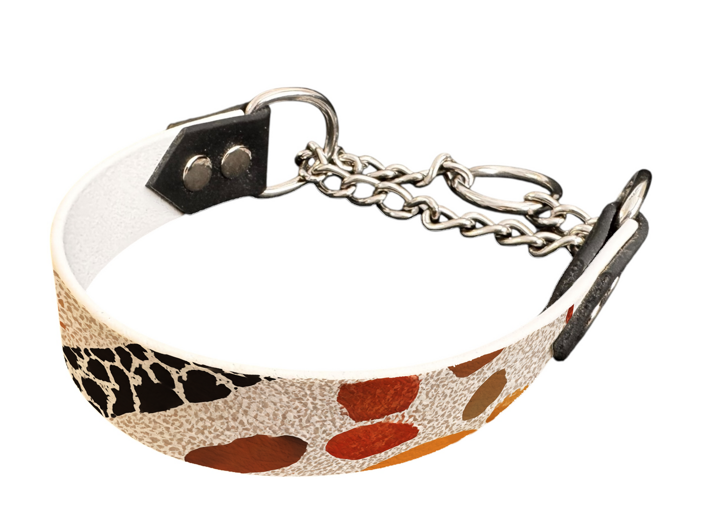Martingale pour chien en BioThane® imprimé – Collection abstrait – 25mm
