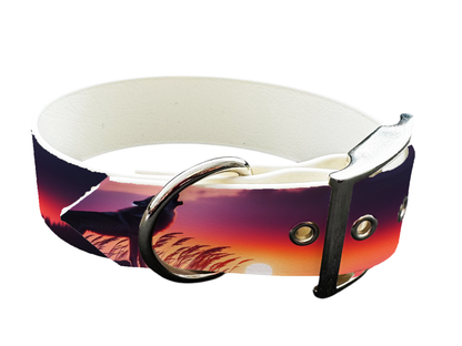 Collier large pour chien en BioThane® imprimé – Collection chiens– 38mm