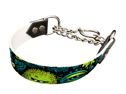 martingale pour chien en BioThane® imprimé – Collection monstres et créatures imaginaires– 25mm