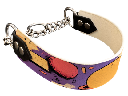 Martingale pour chien en BioThane® imprimé – Collection abstrait – 38mm