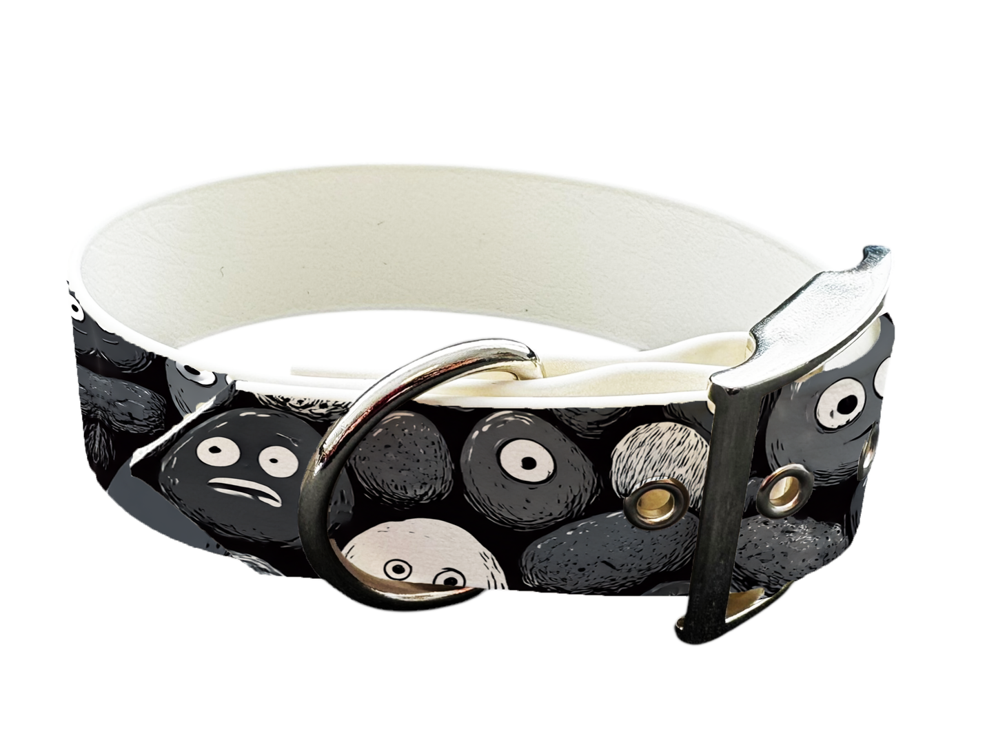 Collier large pour chien en BioThane® imprimé – Collection pop art– 19mm