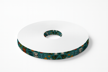 BioThane® imprimé - Motif Tiki Tropical