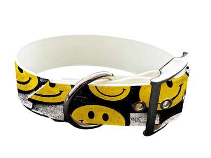 Collier large pour chien en BioThane® imprimé – Collection pop art– 19mm
