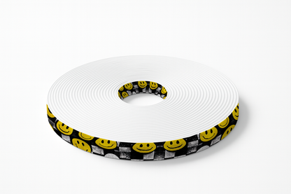 BioThane® imprimé – Motif "Smiley Checkerboard"