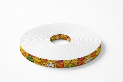 BioThane® imprimé - Motif Canards Colorés