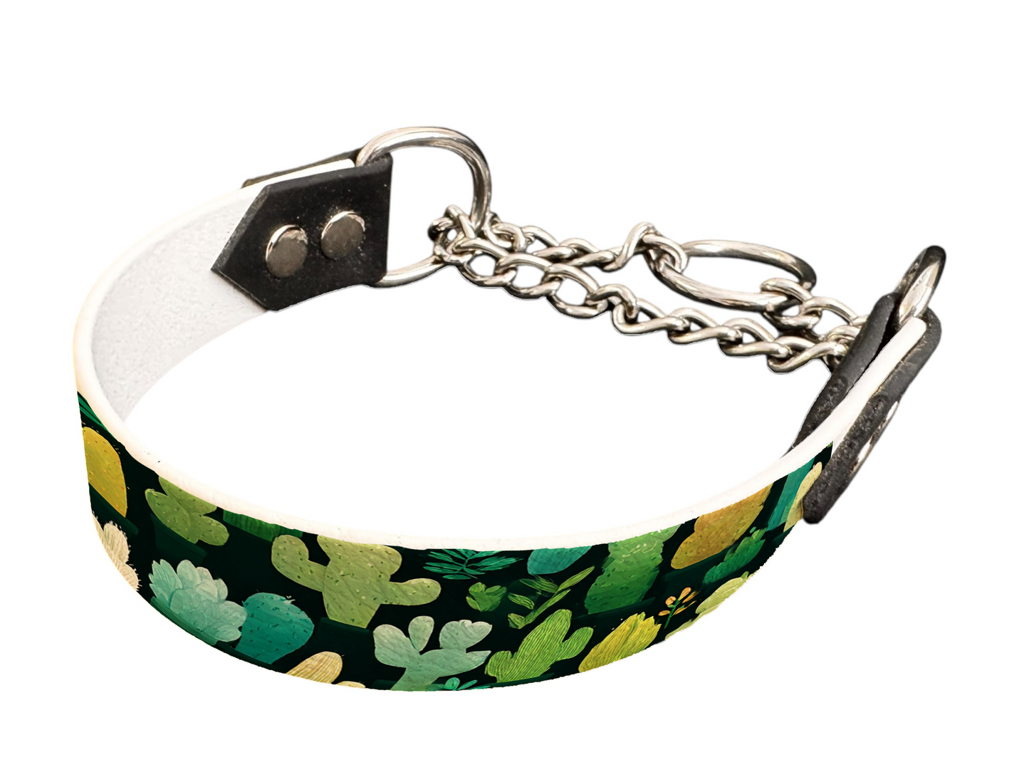 Martingale pour chien en BioThane® imprimé – Collection plantes et fleurs – 25mm