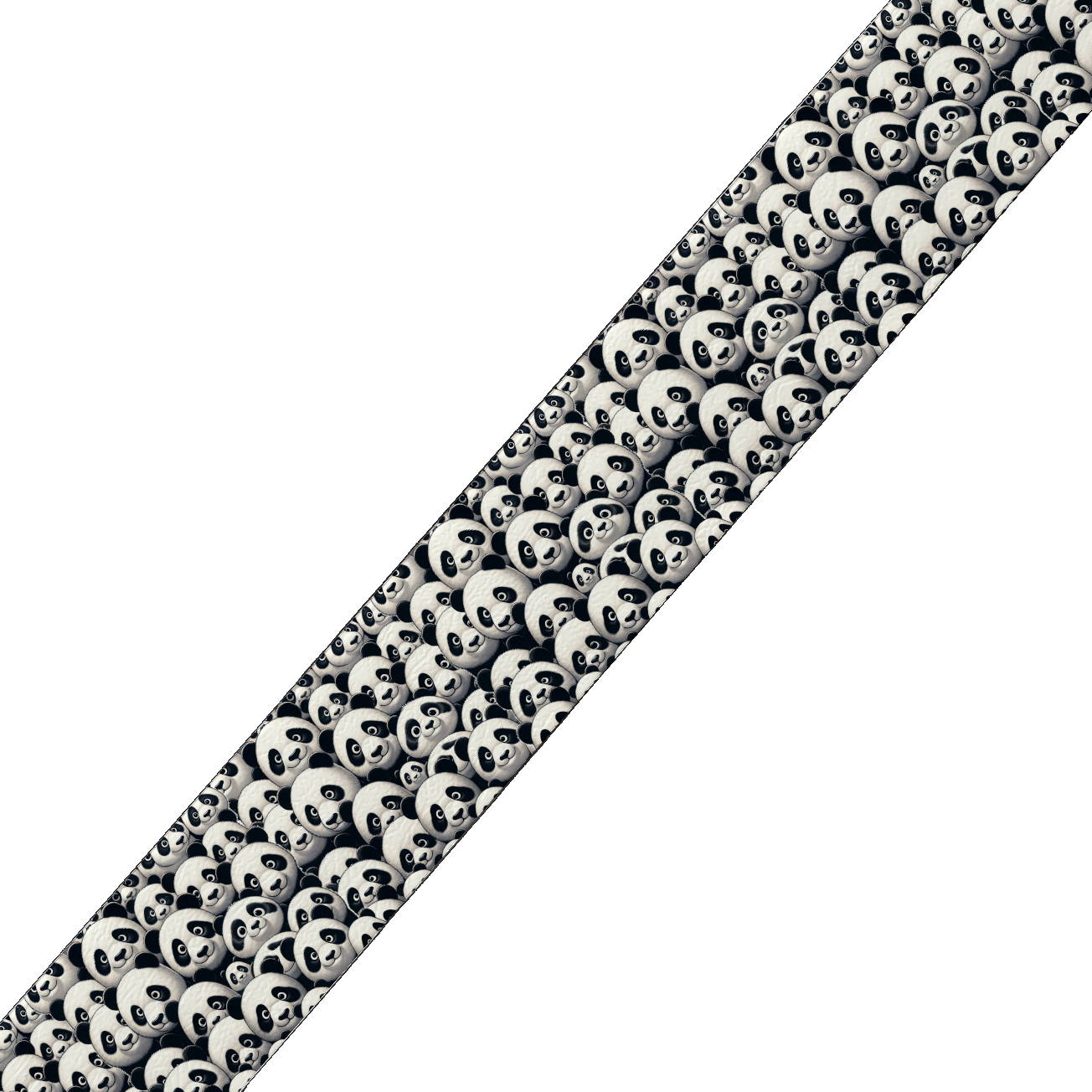Collier large pour chien en BioThane® imprimé – Collection animaux pop/kawaii – 25mm