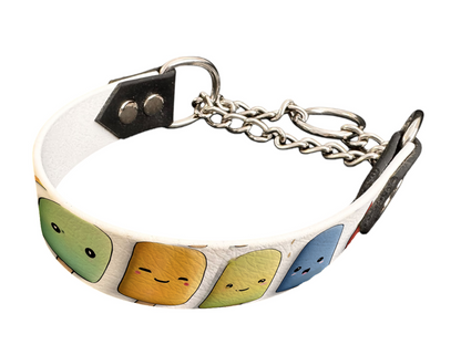 Martingale pour chien en BioThane® imprimé – Collection gourmandise – 25mm