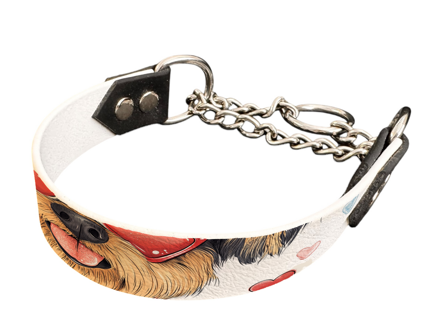 Martingale pour chien en BioThane® imprimé – Collection chiens– 25mm