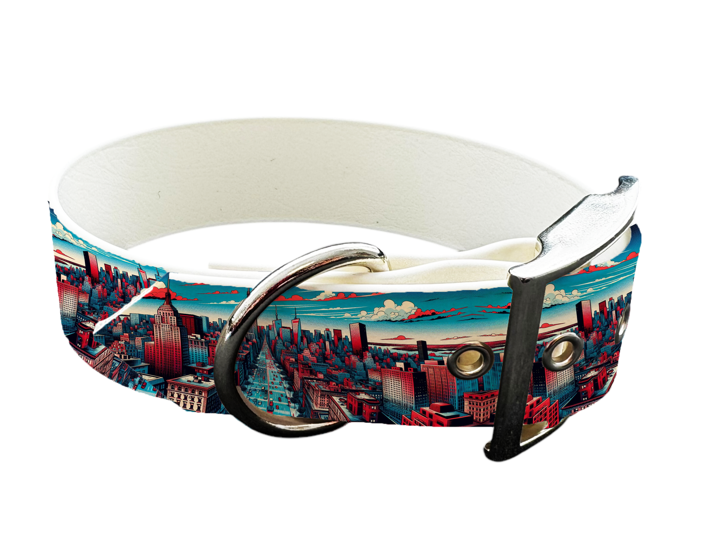Collier large pour chien en BioThane® imprimé – Collection pop art– 19mm