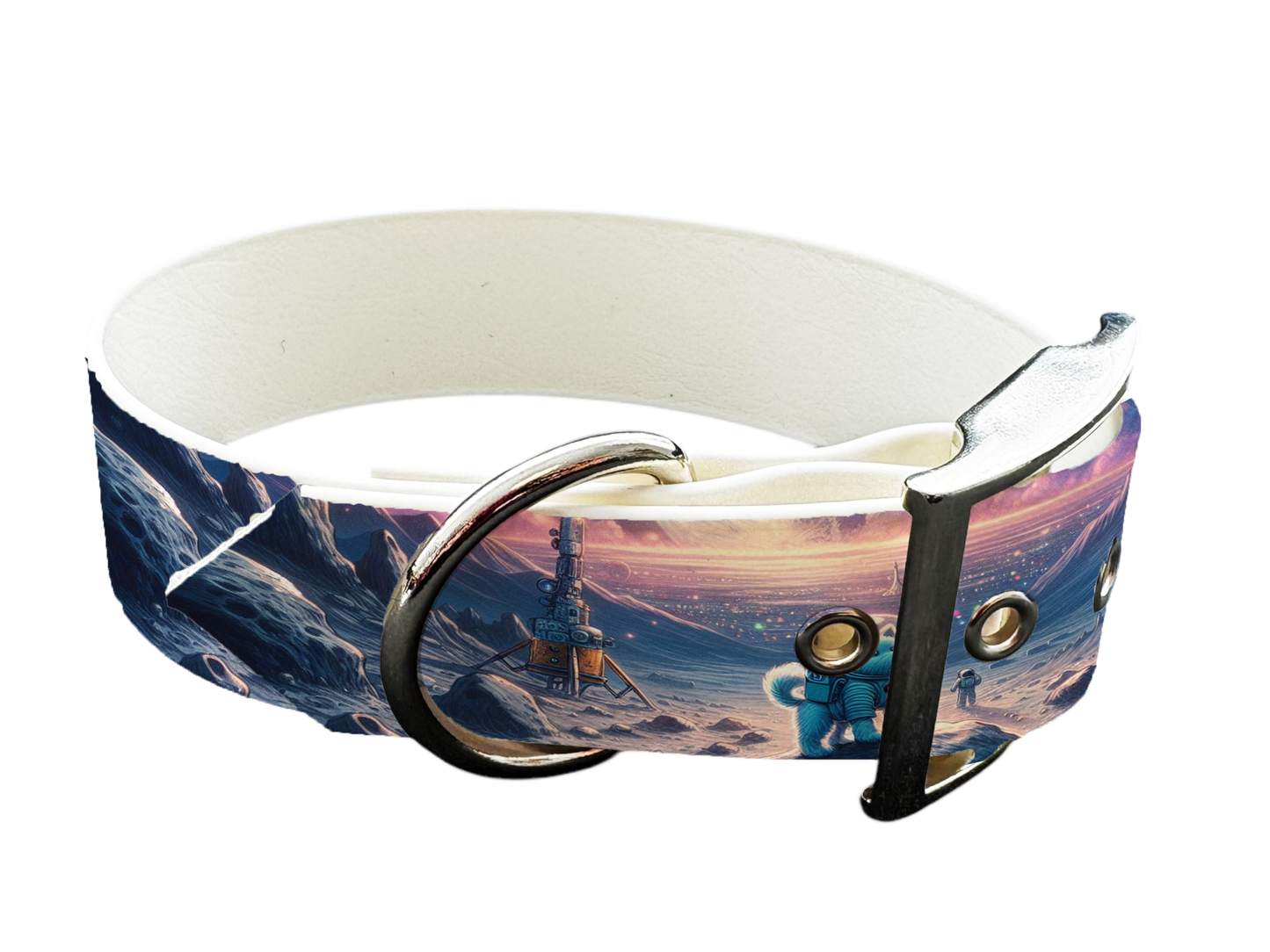 Collier large pour chien en BioThane® imprimé – Collection chiens– 38mm