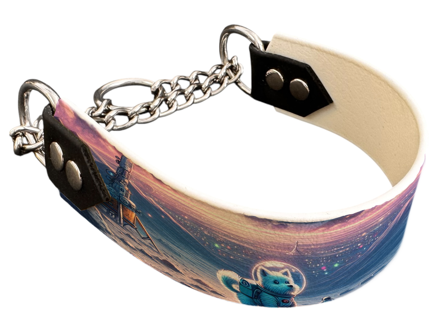 Martingale pour chien en BioThane® imprimé – Collection chiens– 38mm