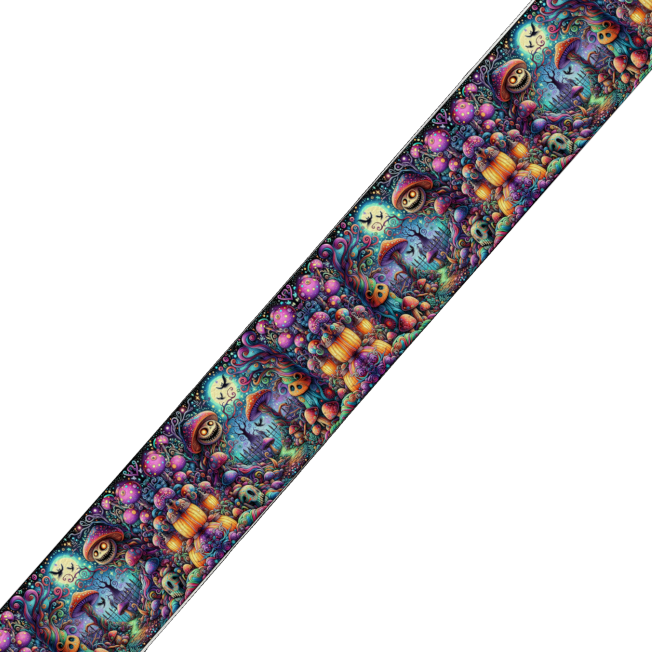 Collier double large pour chien en BioThane® imprimé – Collection Halloween– 38/25 mm