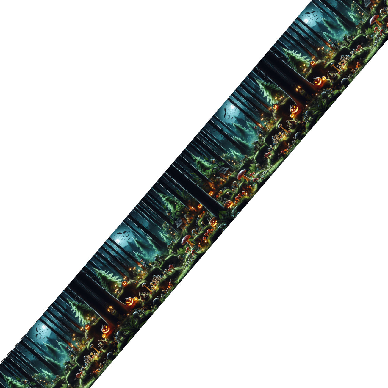Collier double large pour chien en BioThane® imprimé – Collection Halloween– 38/25 mm