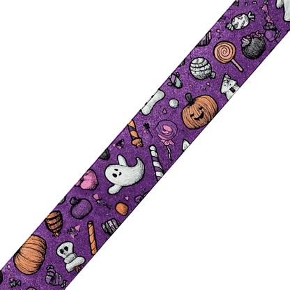 Collier double large pour chien en BioThane® imprimé – Collection Halloween– 38/25 mm