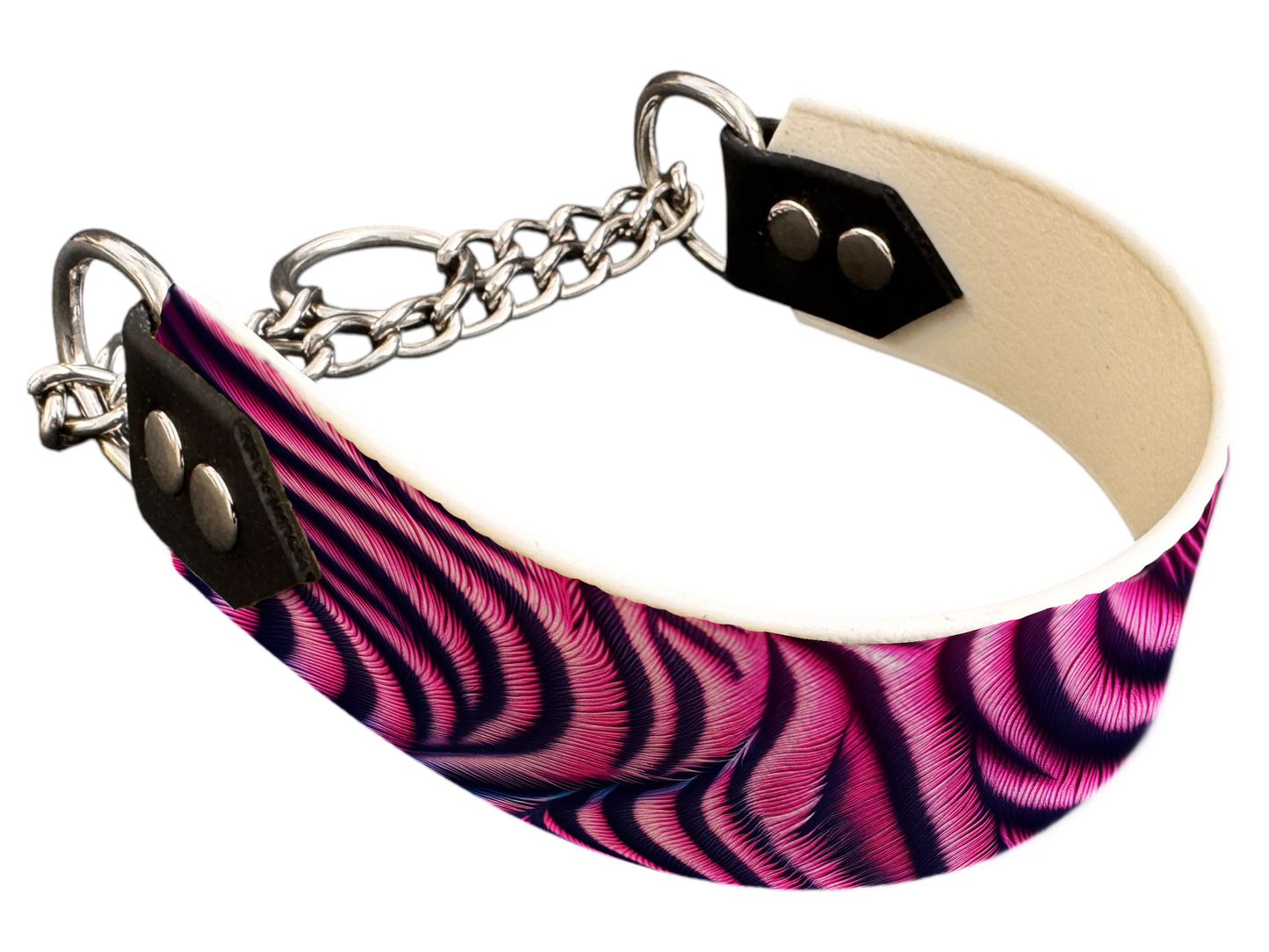 Martingale pour chien en BioThane® imprimé – Collection fourrures et pelages – 38mm