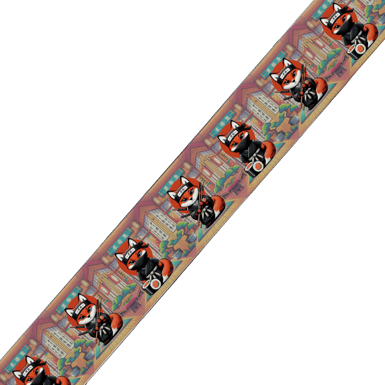 Collier large pour chien en BioThane® imprimé – Collection animaux pop/kawaii – 25mm
