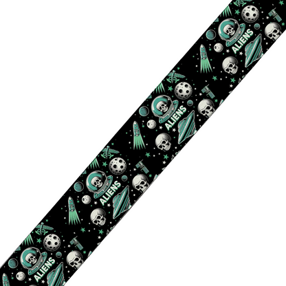 Collier bicolore large pour chien en BioThane® imprimé – Collection pop art– 38/25 mm