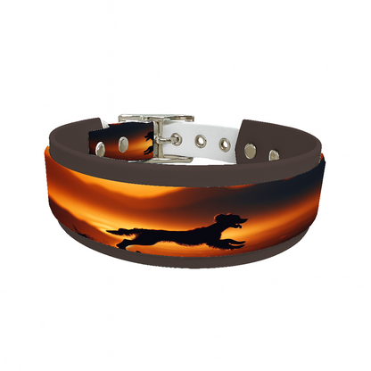 Collier double large pour chien en BioThane® imprimé – Collection chiens– 38/25 mm